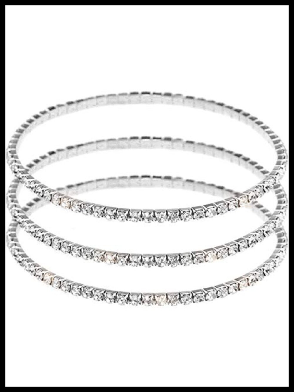 Crystal Anklet Set Elastic Stretch Tennis Ankle Bracelets Women Beach Jewelry
